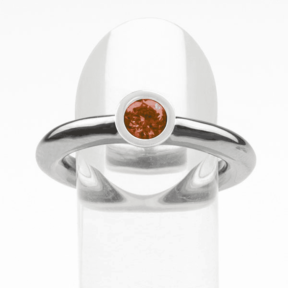 Stacker Ring Stainless Steel (Stone Brown)
