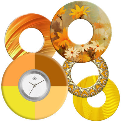 Print Design Orange-Ocker