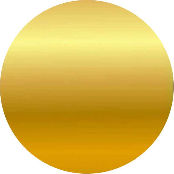 Schmuckscheiben Metalldesign Gold