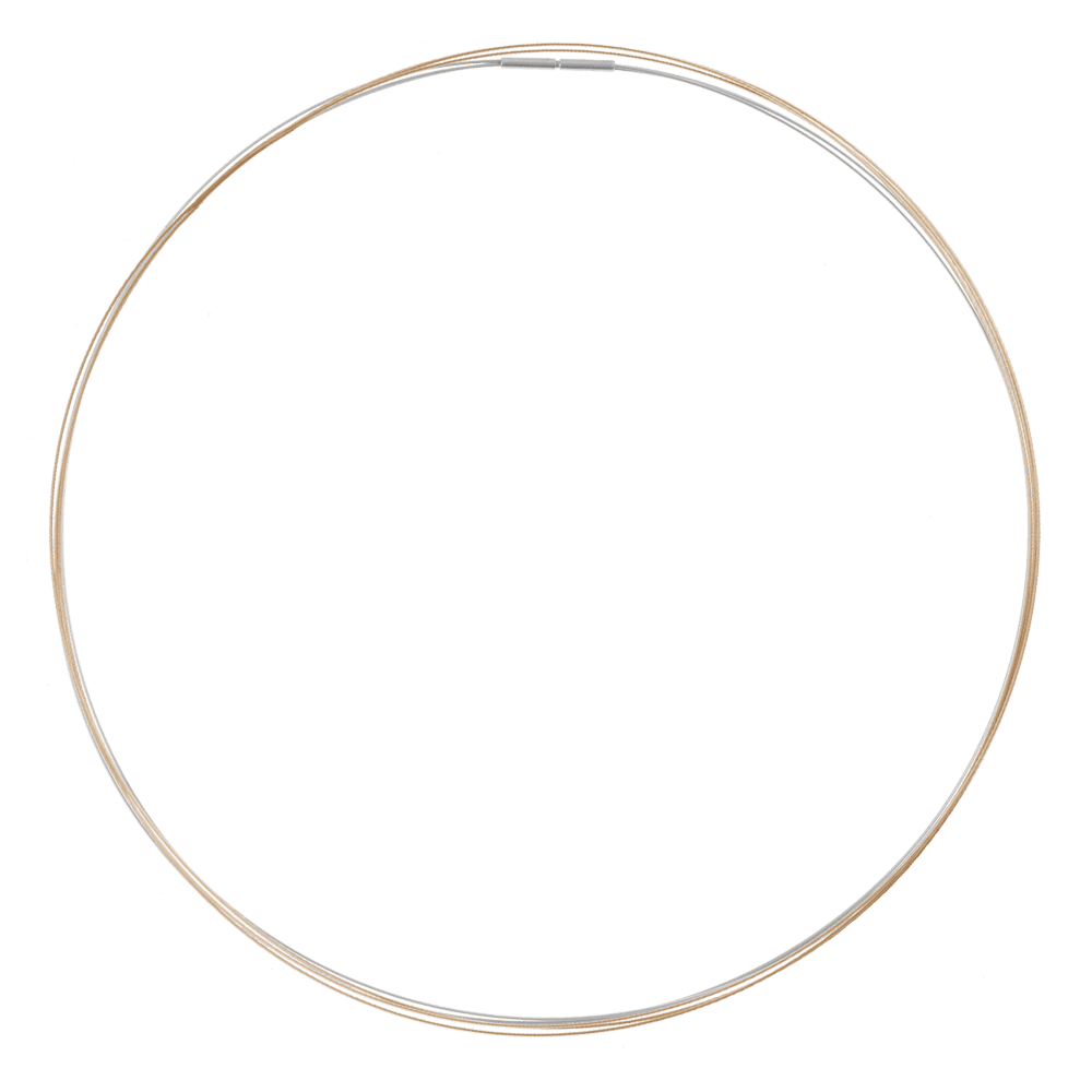 Stahlreif bicolor (Gold / Edelstahl / 5 Stränge)