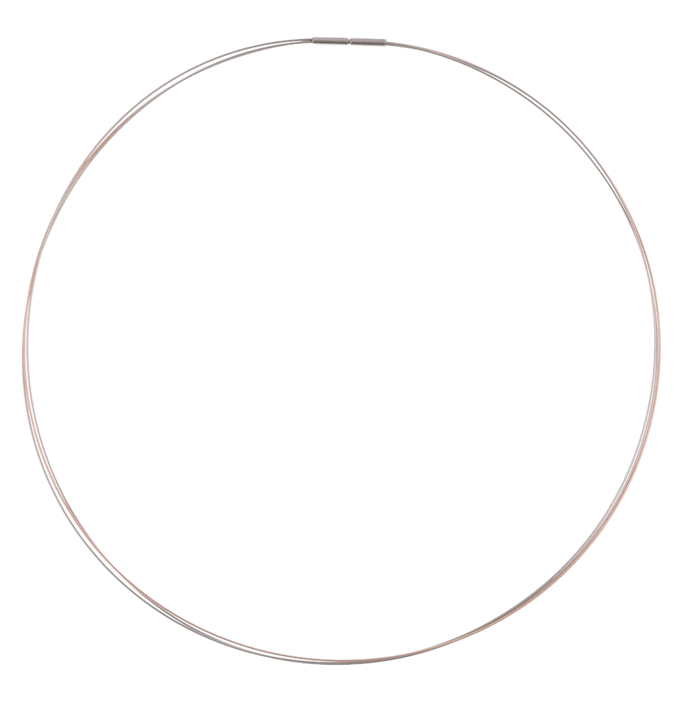 Stahlreif bicolor (Rosegold / Edelstahl / 5 Stränge)