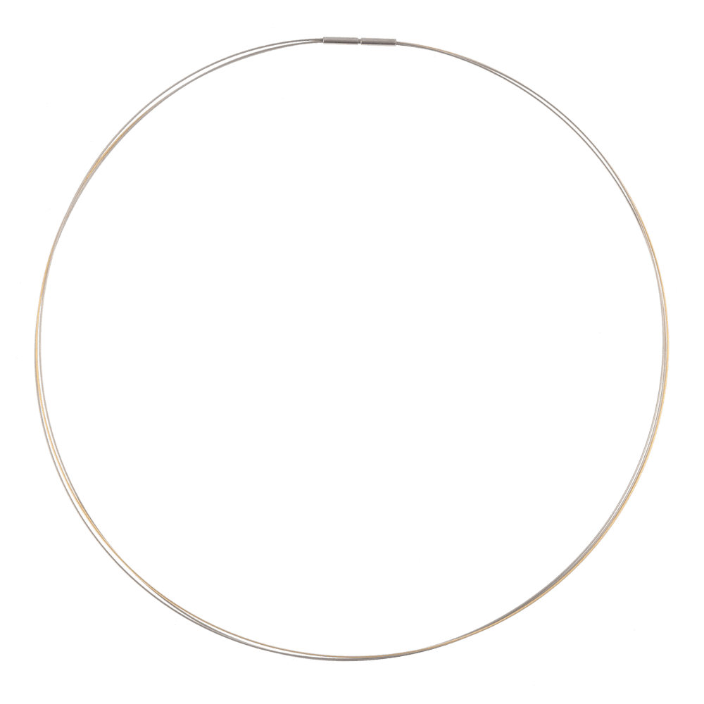 Stahlreif bicolor (Gold / Edelstahl / 5 Stränge)