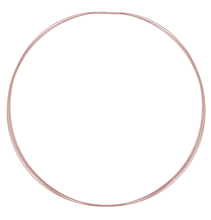 Steel hoop IP rose gold (5 strands)